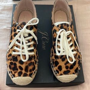 J Crew calf hair sneaker